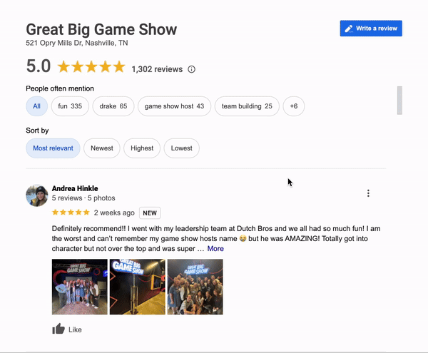 Great Big Game Show Reviews